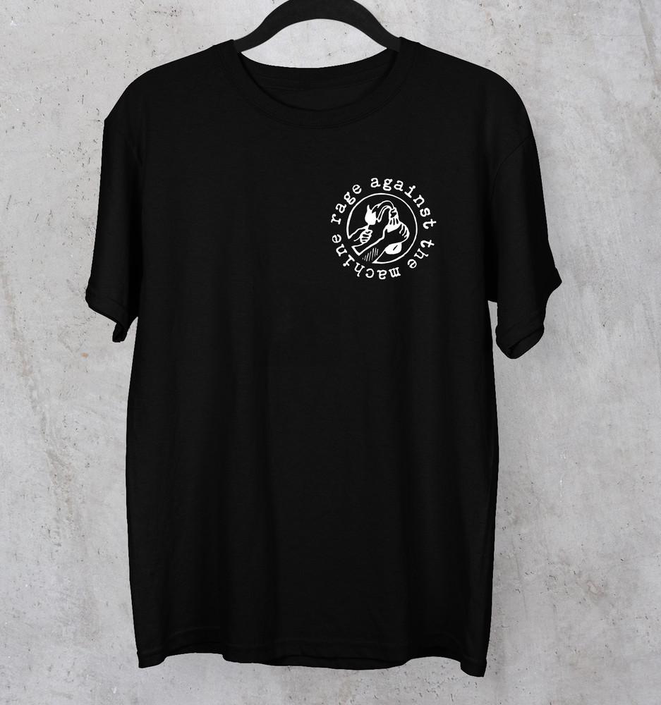 базовая футболка Rage Against The Machine группа черная футболка Унисекс S-5XL Унисекс футболка S