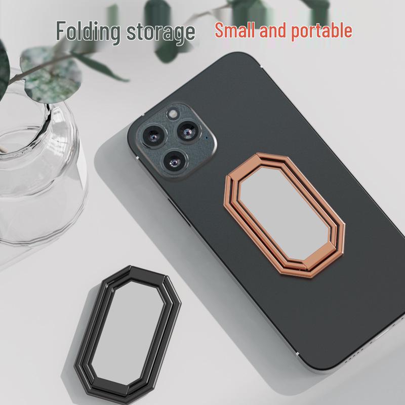 Flying Fish Foldable Zinc Alloy Octagonal Phone Ring Holder