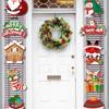 Artificial Wreath LED Light up Christmas Wreath with Pinecone for Front Door Window Yard Garden Christmas Decorations