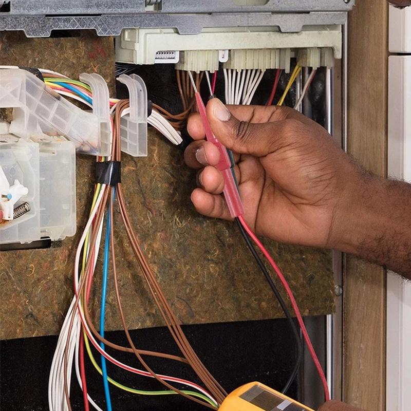 6 sztuk 30V narzędzia diagnostyczne multimetr przedłużacz przewodu pomiarowego z powrotem przekłuwanie końcówki igły sondy narzędzia samochodowe motoryzacyjny zestaw samochodowy maszyna