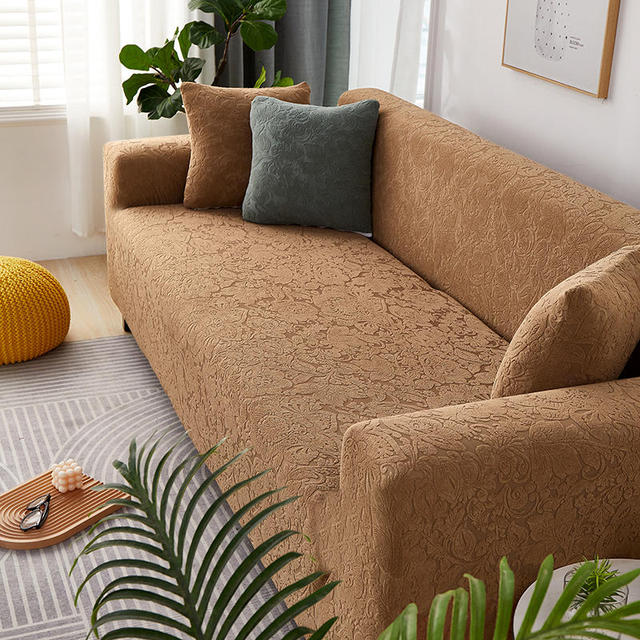 

Высокое качество, однотонный бархатный жаккардовый чехол с цветочной сеткой, чехол для дивана, чехол для дивана, моющаяся эластичная ткань для гостиной XL(235-300cm)