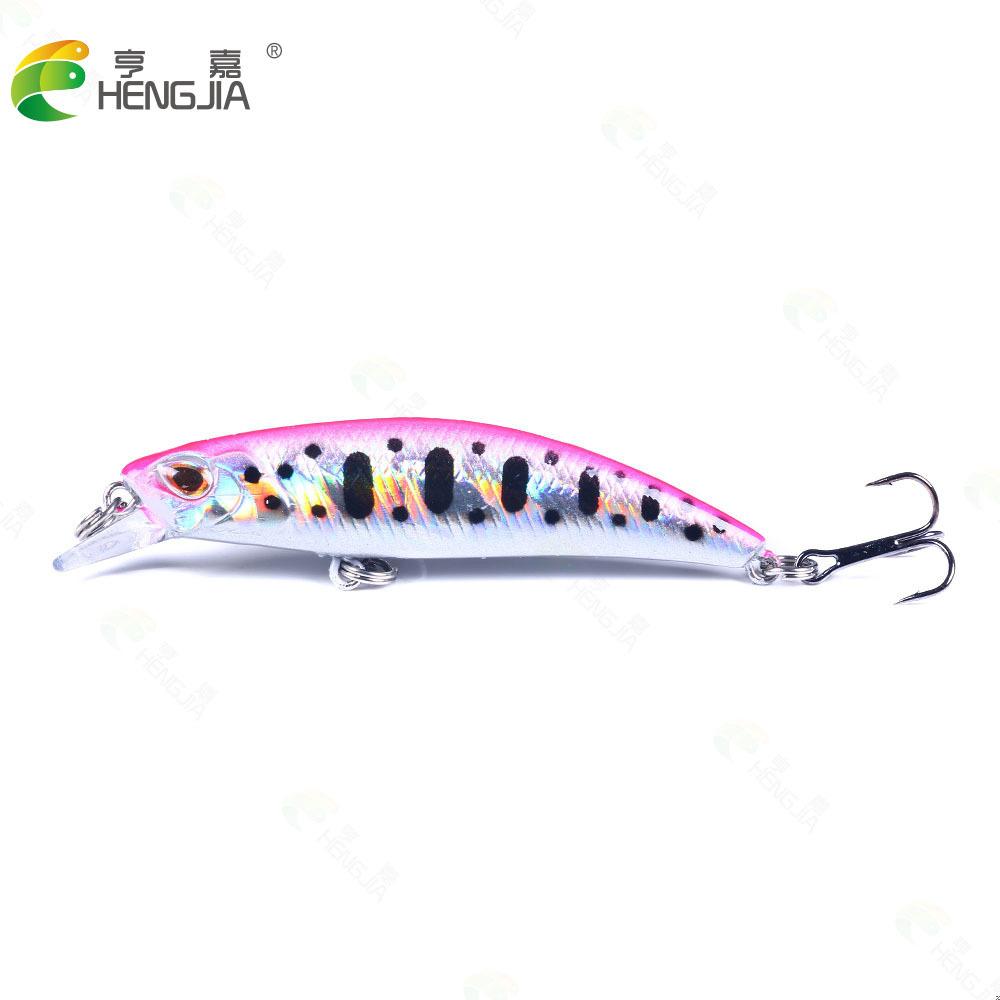 New Submerged Long Casting Minnow Lure6.8CM6.5G10High Carbon Steel Hook Lure Set for Bass and Perch Fishing