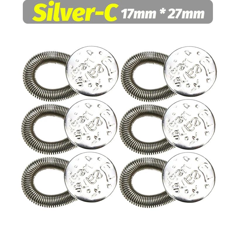 

1/20PCS Jeans Waist Extender Button Adjustable Retractable Elastic Spring Buttons DIY Pants Jeans Free Sewing Waist Extenders 1PC