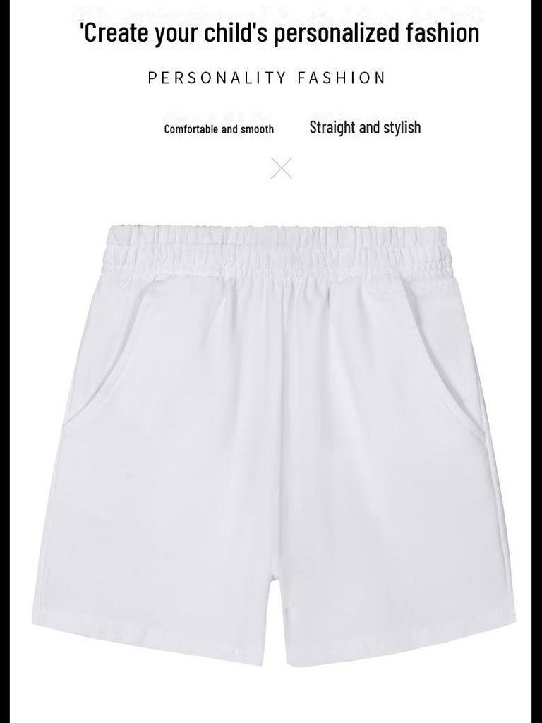 Sommeruniform-Shorts für Kinder: Weiße, graue und marineblaue Sportshorts für Jungen