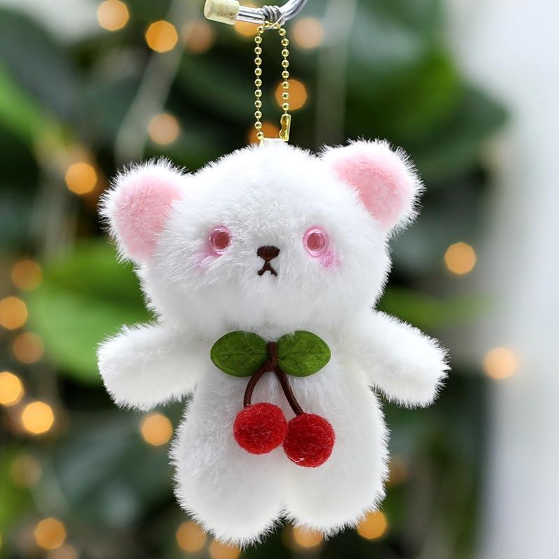 Cute Cute Cherry Rabbit Pendant Plush Toy Doll Bear Bag Hanging Keychain Doll Doll
