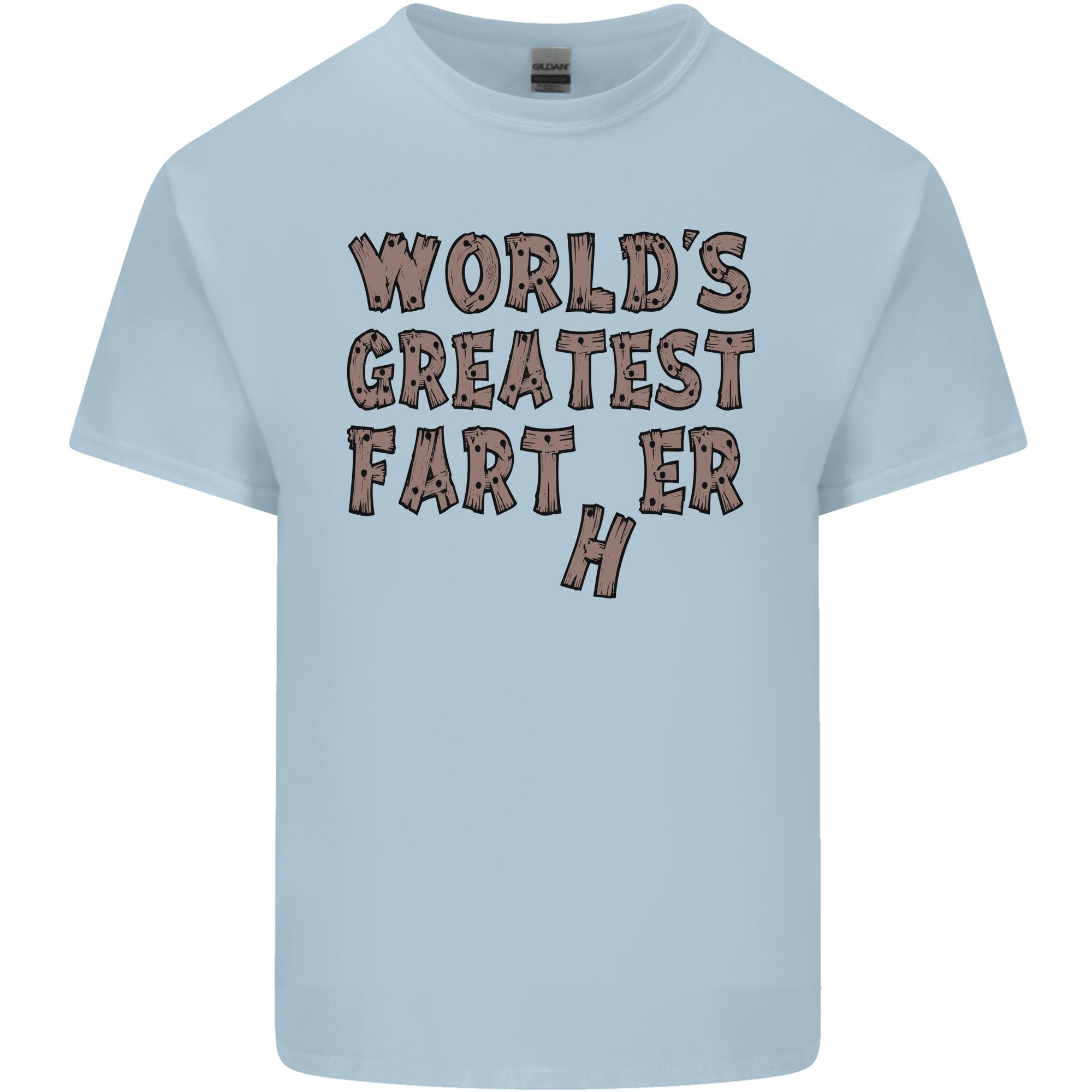Fathers Day Worlds Greatest Farter Funny Unisexs Light Cotton TShirt S