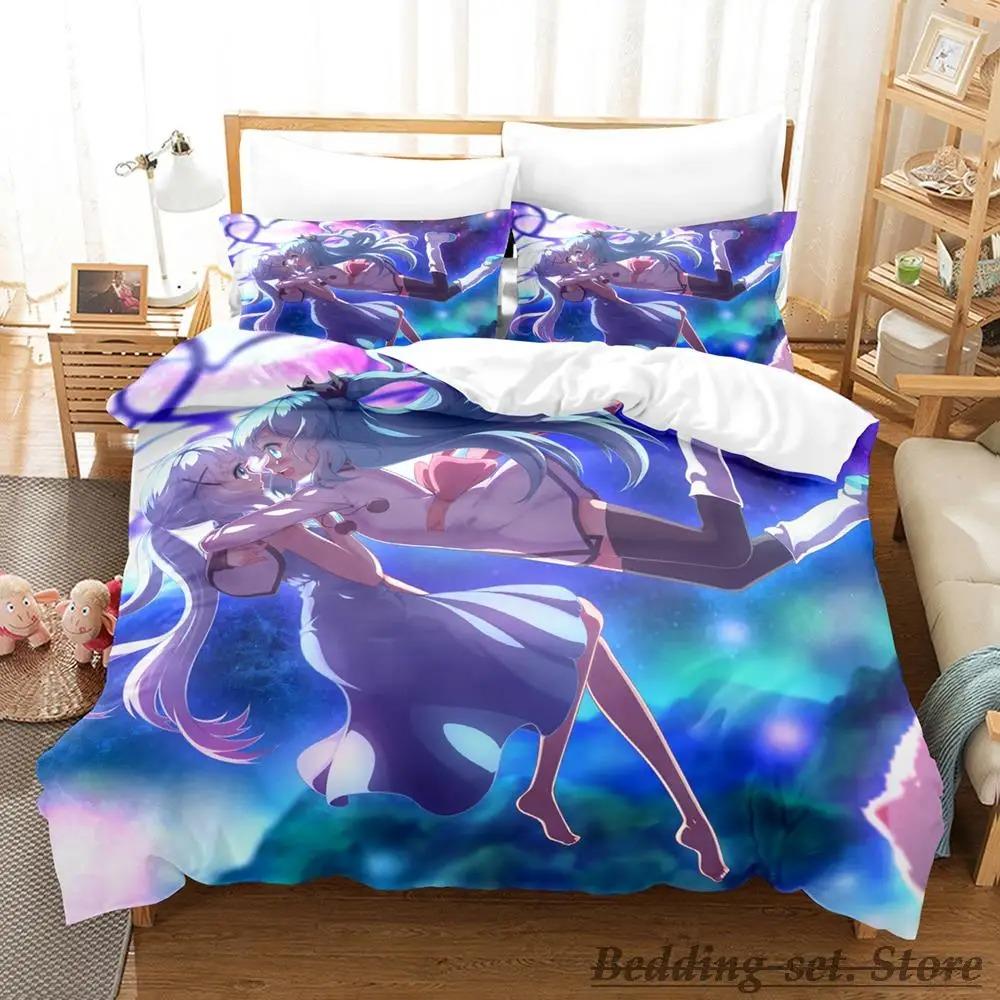 New Sora No Method Celestial Method Bedding Set Single Twin Full Queen King Size Bed Set Adult Kid Bedroom Duvetcover Sets Anime