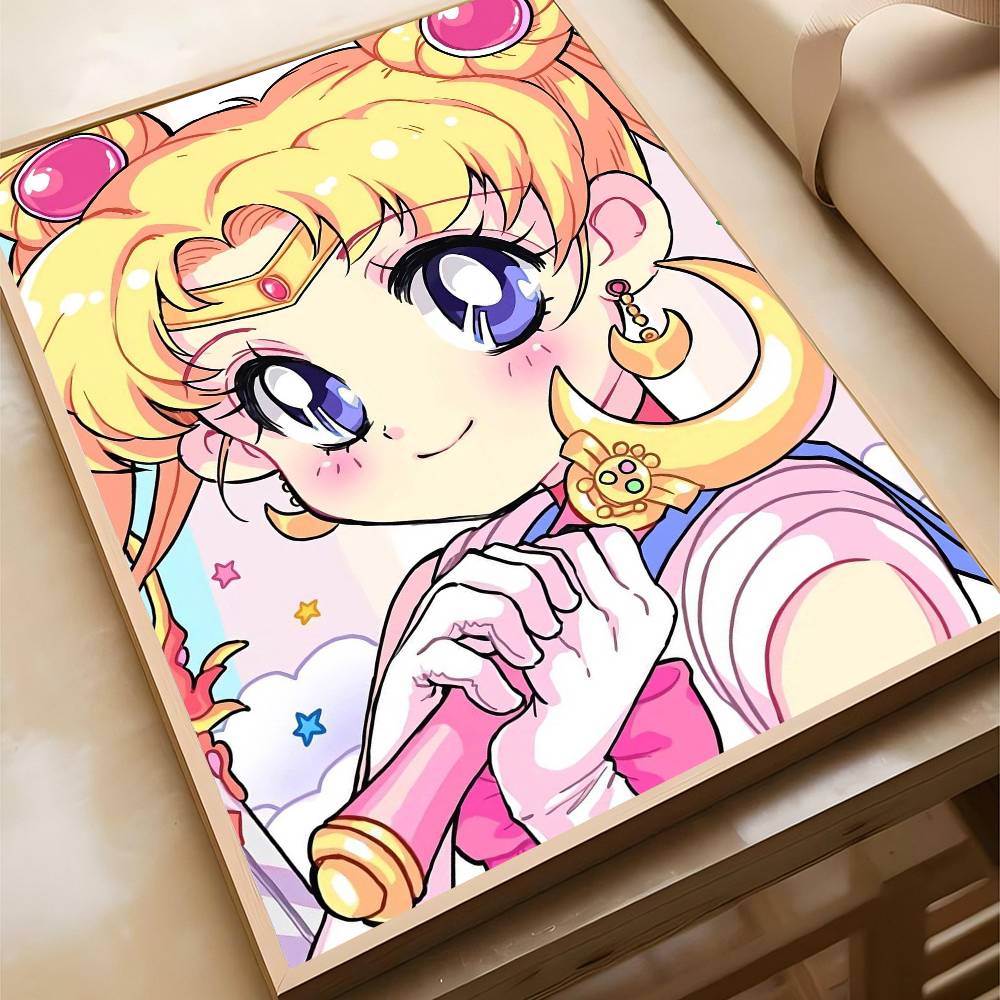 Anime Sailor Moon Diamantmalerei 5D Vollrund/Quadratischer Diamant Mosaik Kunst DIY Kaffeehaus Bar Raum Wanddekoration Einzigartige Geschenke