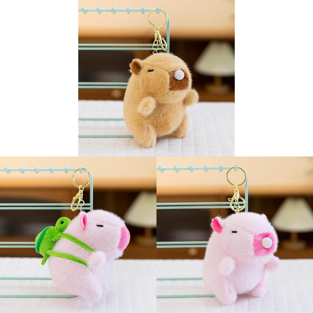 Toy Plush Capybara Keychain Accessory Figure Animal Pendant Gift Decoration