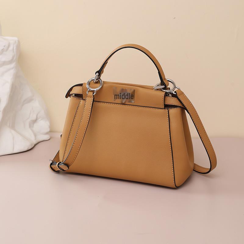 

Женские сумки через плечо из натуральной кожи - Модные сумки через плечо из коровьей кожи 24x10x18 cm