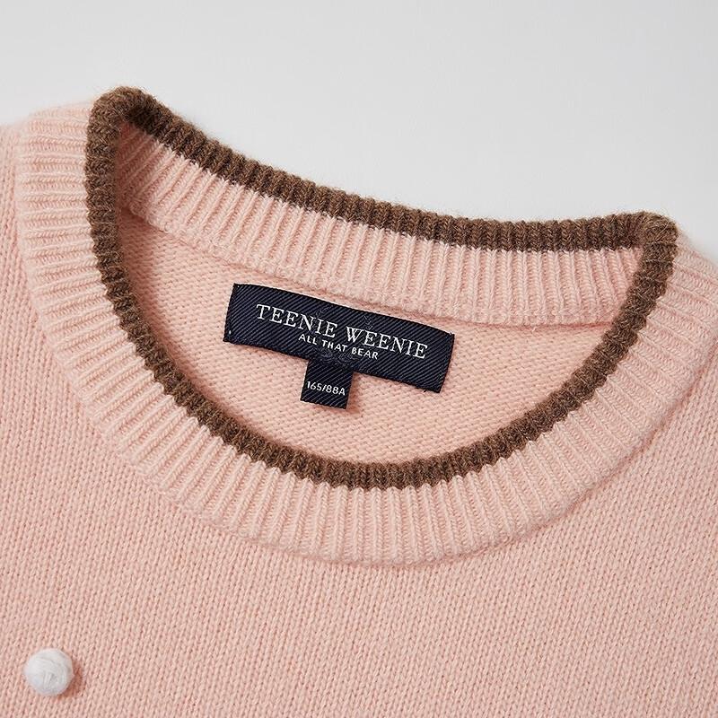 Teenie Weenie Women's Bear Intarsia Knit Sweater