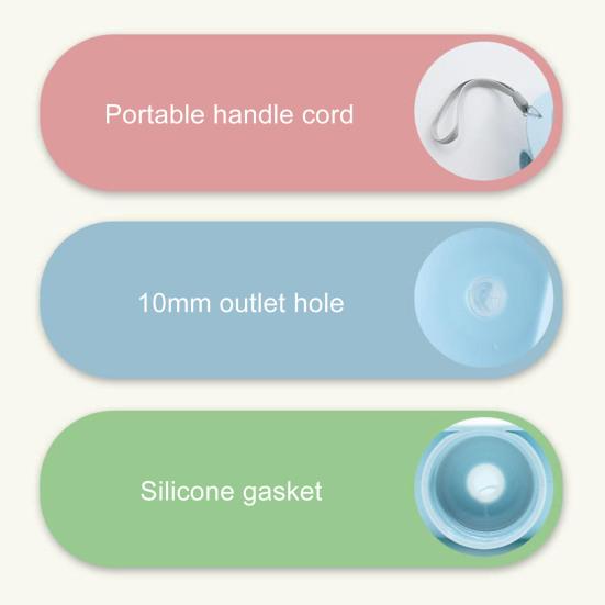 Flaschenaufsatz Haustier-Wassernapf Tragbarer Hunde-Wassernapf Reise-Trinknapf mit Lanyard für Hunde und Katzen Camping