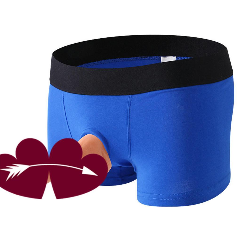 Men's & Women's Flirty Cotton Boxer Briefs with 4.5CM Silicone Ring, Breathable and Comfortable.