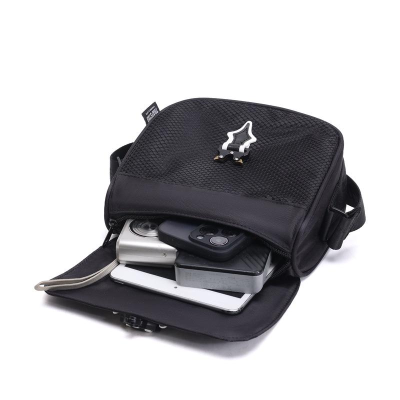 Postman Trapstar Unisex Bag Fashion Messenger Oxford Cloth Hip Hop Square Black