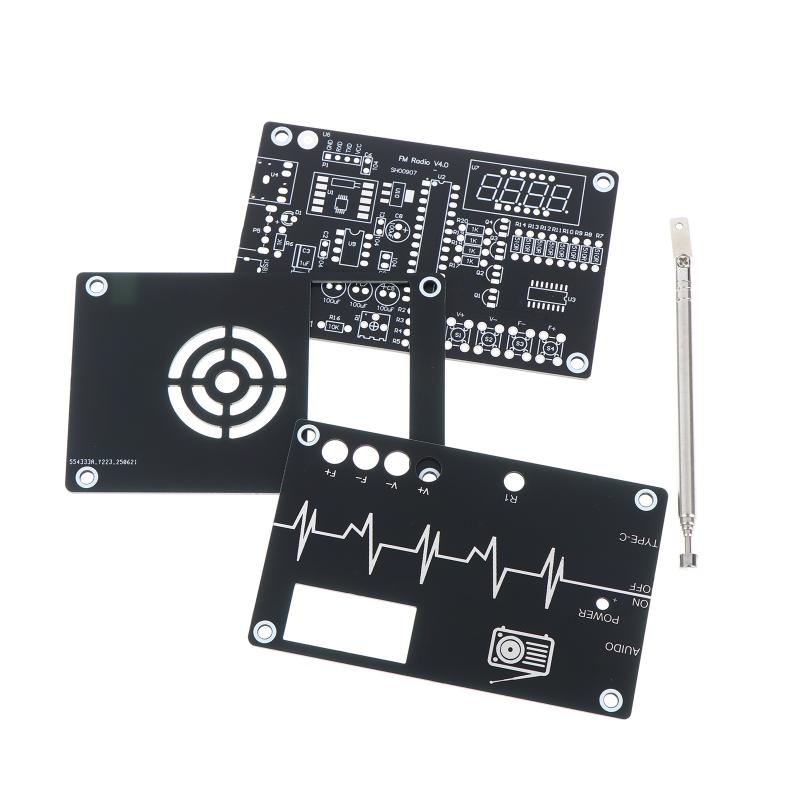 DIY FM Radio Kit Soldering Practice Kit For School Electronic Learning Education Supplies DIY Loose Parts 87-108MHz