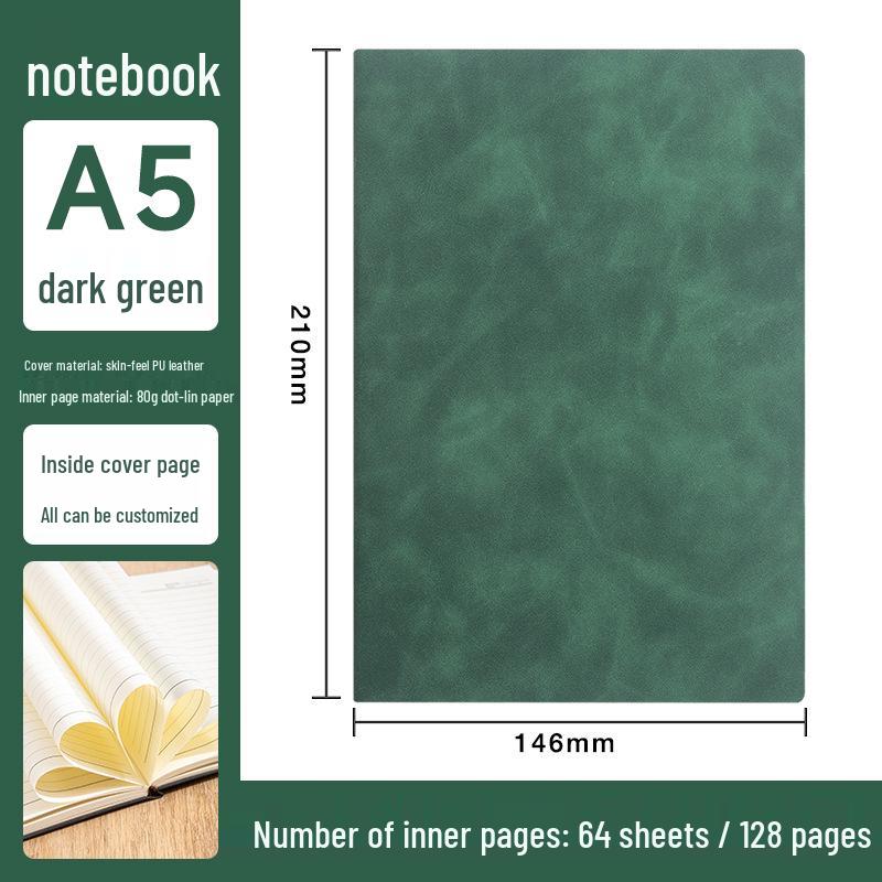 Custom Logo A5/B5 Leather Notebook Gift Set for Office Meetings