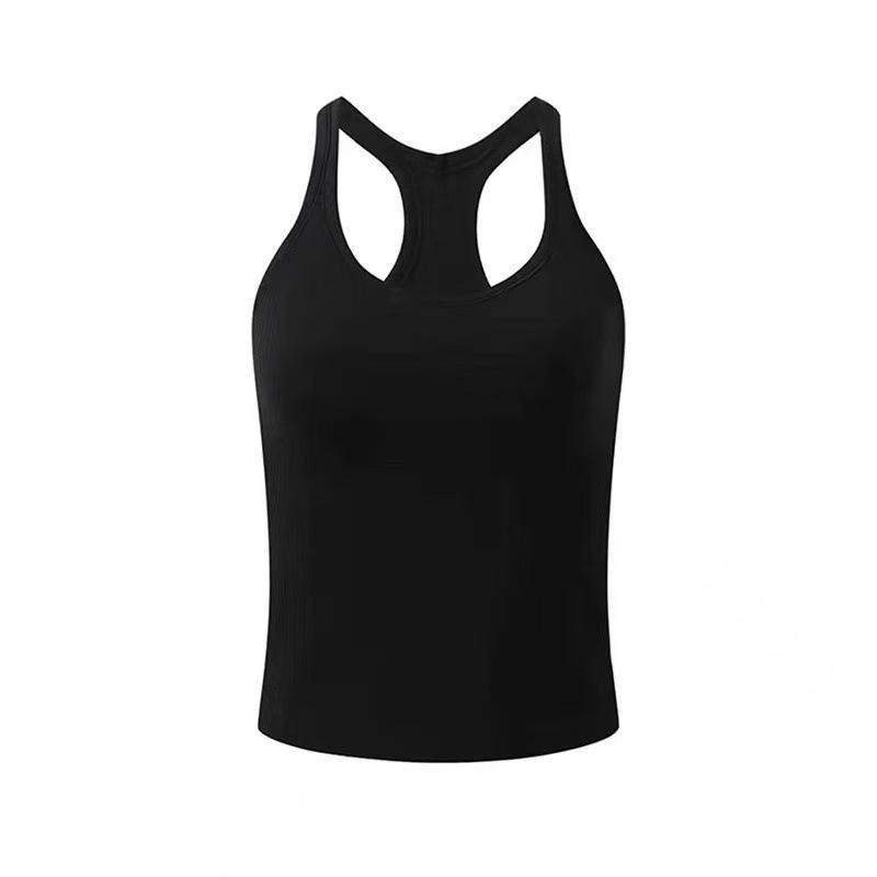 

Спортивный топ без рукавов Lulu Style Padded Ebb Yoga Vest - Универсальный, без рукавов, высокоэластичный, приятный к коже, для фитнеса на открытом воздухе L (110-120 lbs)