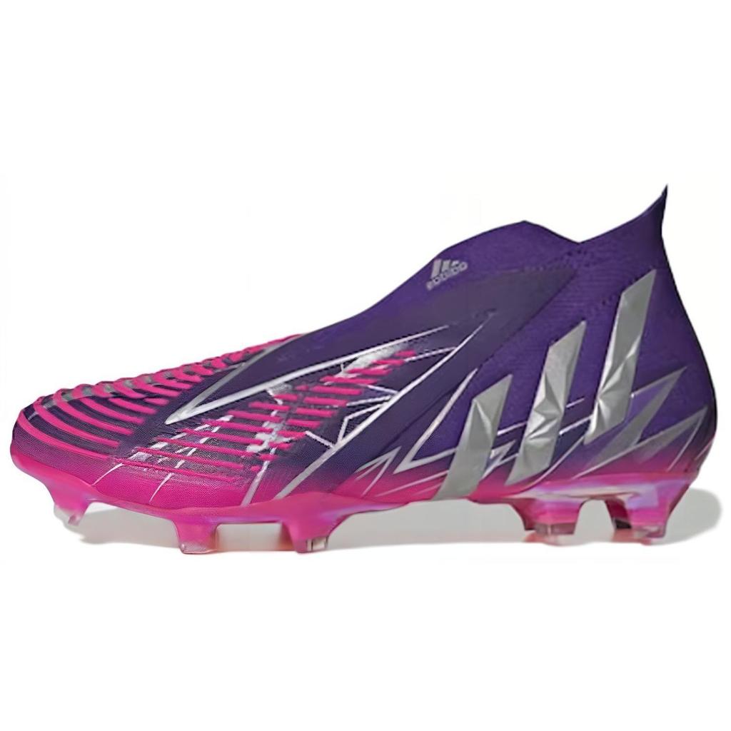 Adidas Predator Edge+ Low FG UEFA Champions League Men Sneakers Purple Team-College-Purple Silver-Metallic GV7381