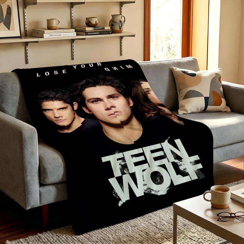 Film T-Teen W-Wolf Werfen Hochdichte Kurze Plüschdecke Weich Hautfreundlich für Sofa Nickerchen Klimatisierten Raum