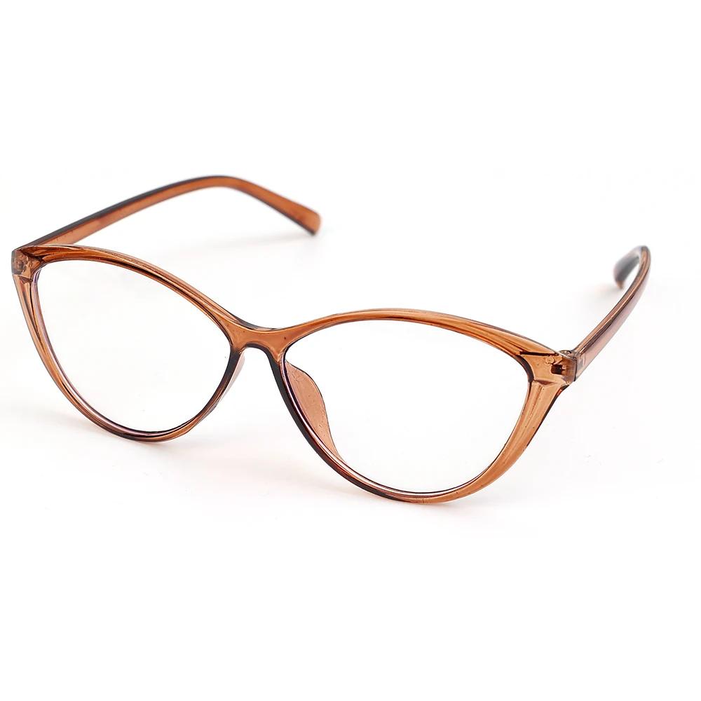 

Women Retro Anti-Blue Light Cat Eye Frame Glasses Vintage Leopard Computer Eye Production Eyeglasses Classic Plain Spectacles