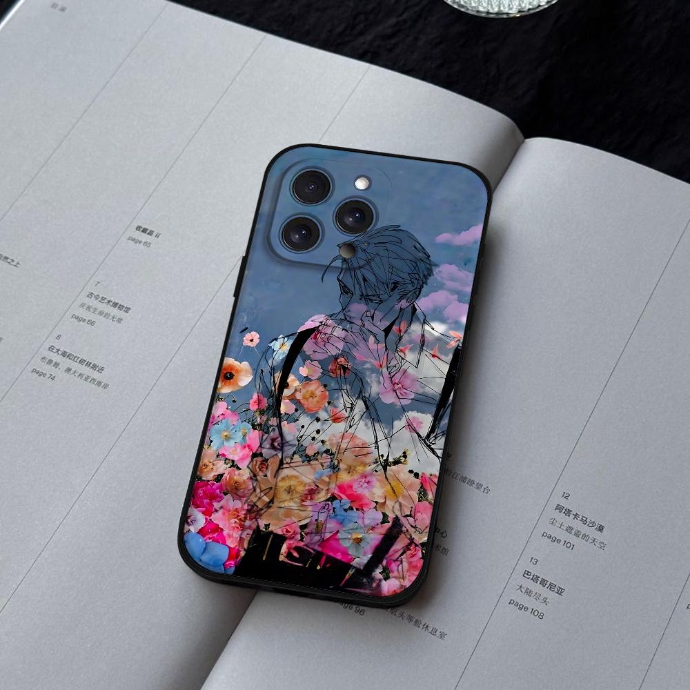 Kento T-Nanami J-Jujutsu K-Kaisen Phone Case For IPhone 16,15,14,13,12,11,XS,XR,X,8,7,Pro,Max,Plus,mini Silicone Black Cover