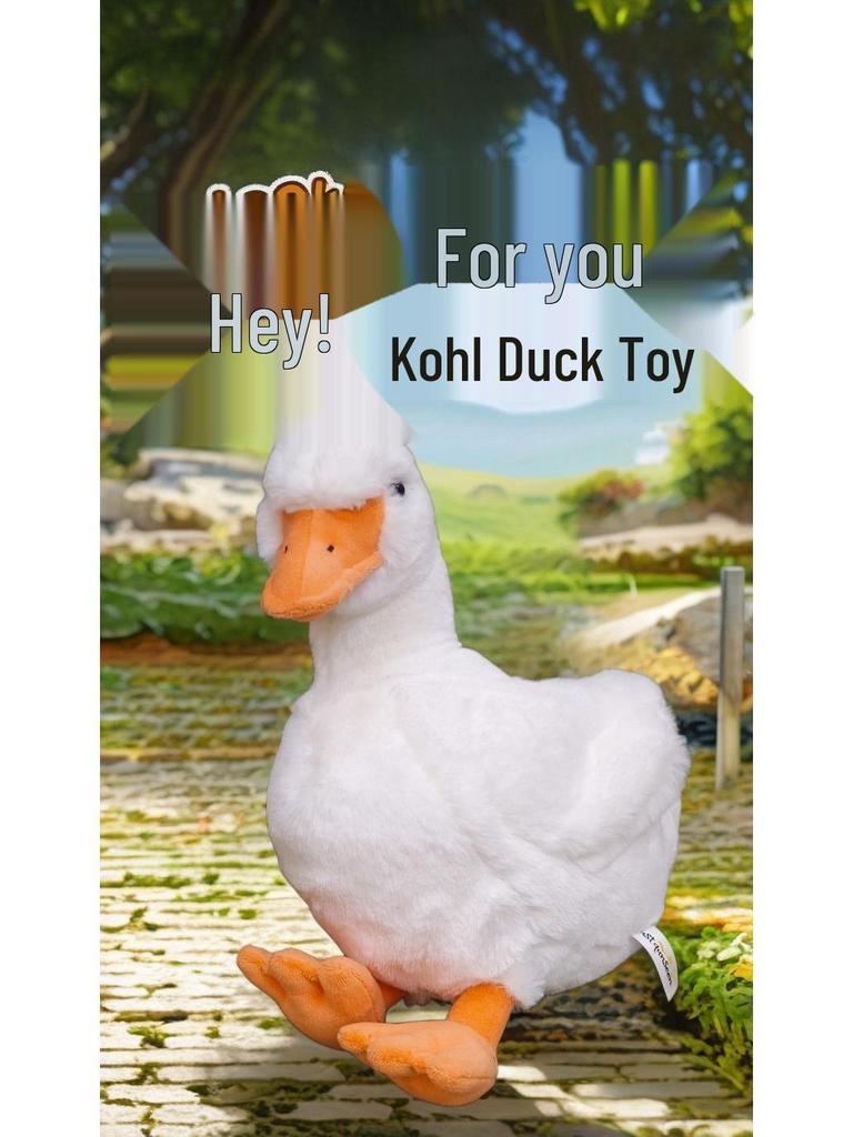 Cute Yellow Duck Plush Toy Doll with Simulated Call