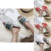 Luxurious Fluffy Fur Slip On Sandals For Women Perfect Summer Mules Shoes
