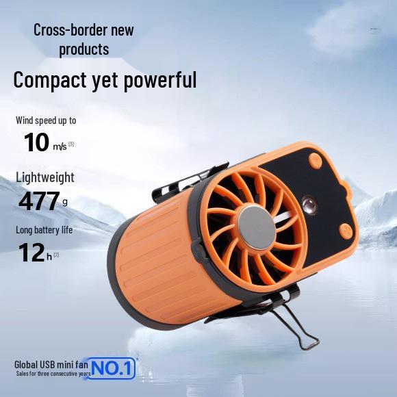 Portable Clip-On Waist and Neck Fan - Compact Outdoor Cooling Device