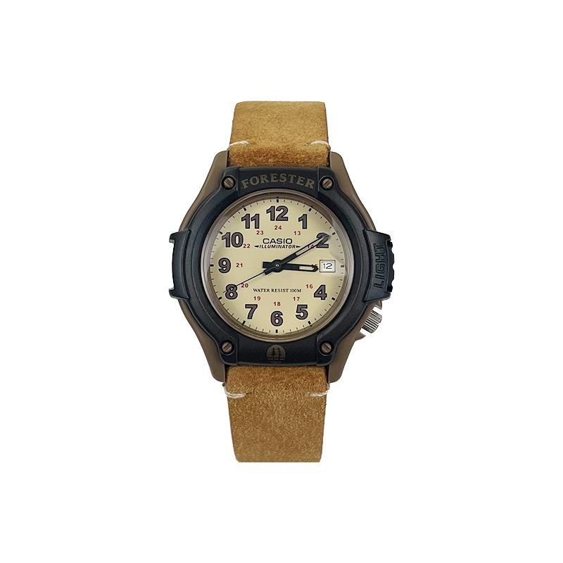 CASIO Customized watch modified series Outdoor Forester retro fashion trend Quartz Genuine leather strap Uniform for men a FT500WC-5B
