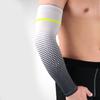 One Pair Sports Sleeve Lightweight Breathable Unisex Ice Silk Compression Arm Sleeve for Cycling Sun Protection White L