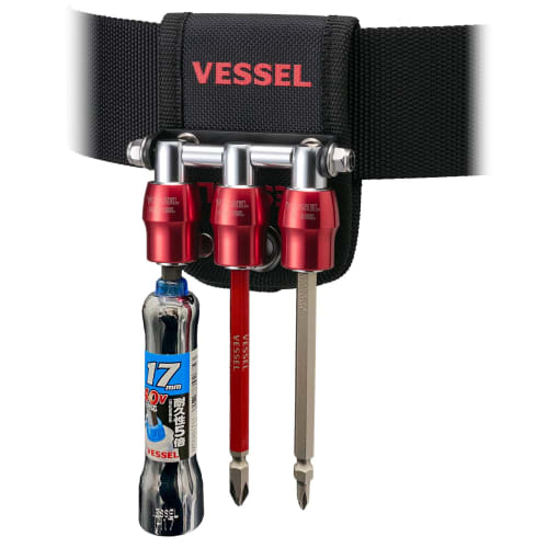 VESSEL Quick Catcher Triple Holder Red QB-10B3R