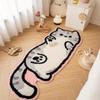 Non Slip Cat Shaped Floor Mat Soft Floor Mat Cartoon Bedroom Rug  for Bedroom