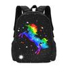 Cute Cartoon Unicorn Backpack Kids School Use - Large Capacity Waterproof Print Design Unisex 17 Inch