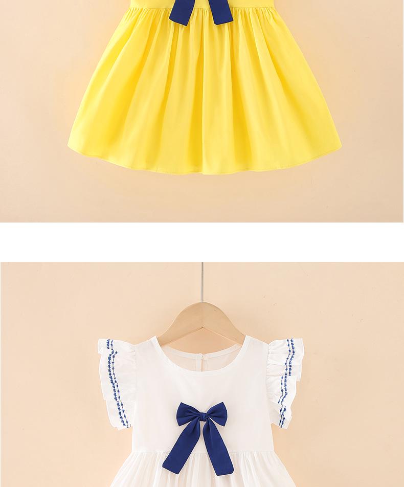 2025 Girls' Bow Princess Dress - Medium & Large Children's Skirt