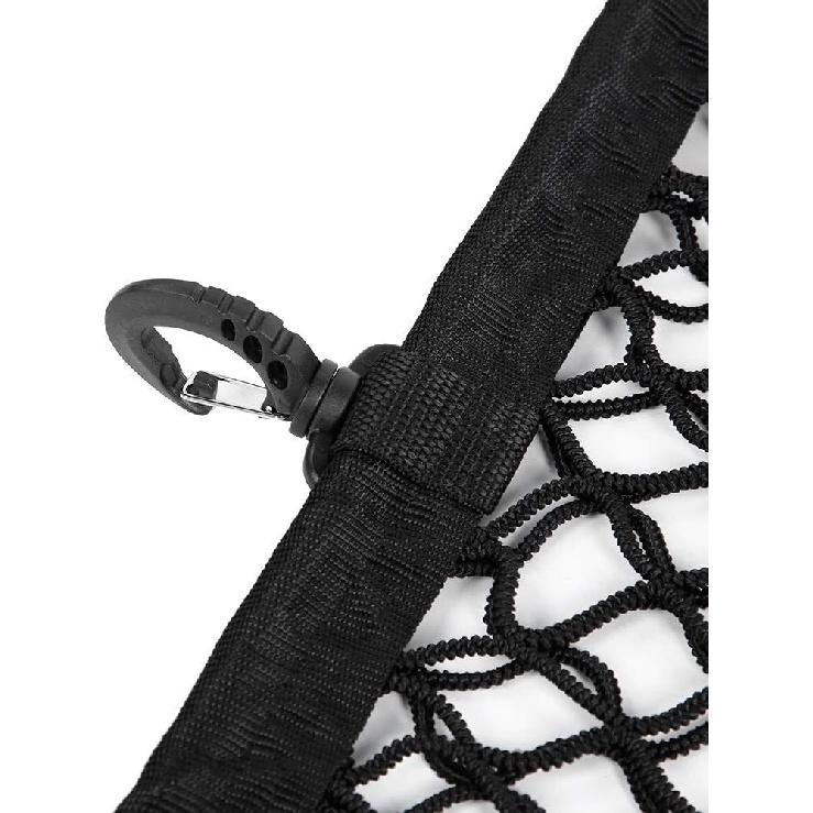 Aramox Car Rear Trunk Cargo Net, Trunk Elastic String Cargo Luggage Storage Double Layer Design Net Mesh for