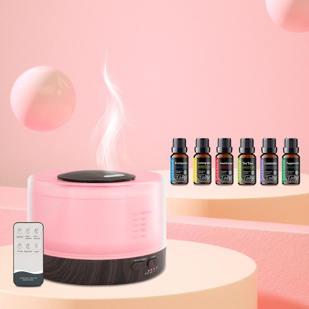 Diffuser For Home Dry Air Relief   Stress-Free Aromatherapy  16.91oz Smart Aroma Oil Diffuser with Auto Shut-Off  Timer  7 Light