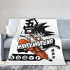 Kamehameha DBZ Knitted Blankets Flannel Throw Blankets Bedroom Sofa Decoration Ultra-Soft Warm Bedspreads,