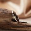 S925 Sterling Silver Natural Color Treasure December Birthstone Ring Premium Sense Index Finger Little Finger Couple Ring
