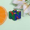 Creative British Brooch, Personalized Three-dimensional Geometric Letter N Badge, Cute and Colorful Clothing Bag Accessories.