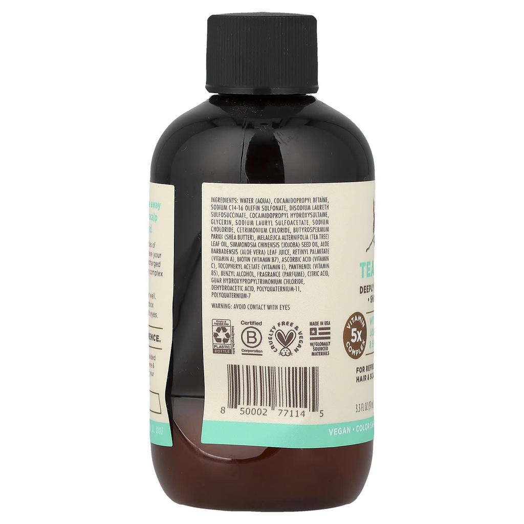 Soapbox Deep Cleansing Shampoo, Tea Tree, 97ml (3.3 Fl Oz)