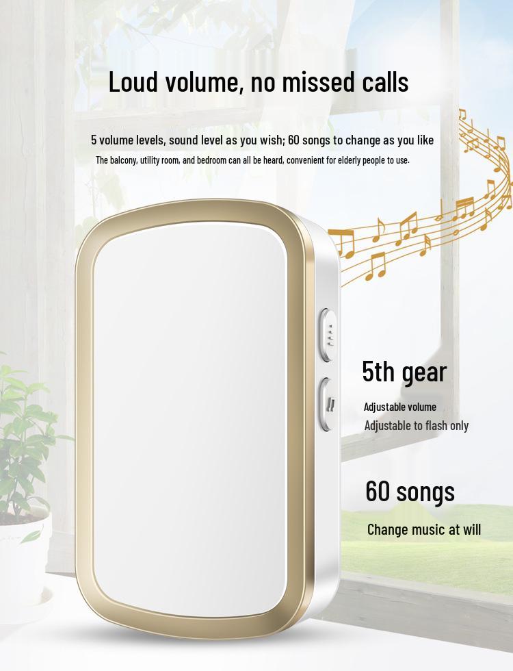 Senior Wireless Emergency Call Button for Bedside Use