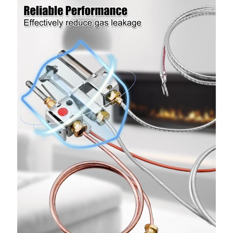 Temperature Resistant Gas Gas Fireplaces Ignition Set with Thermopile Thermocouple Suitable for 25122 25730