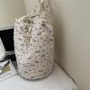 Floral Print Shoulder Bag Women's Large Capacity Bucket Bag Commuter Tote Bag