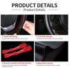 PU Leather Steering Wheel Cover 37-38cm Universal DIY Braided Car Steering Wheel Protector with Needles and Thread