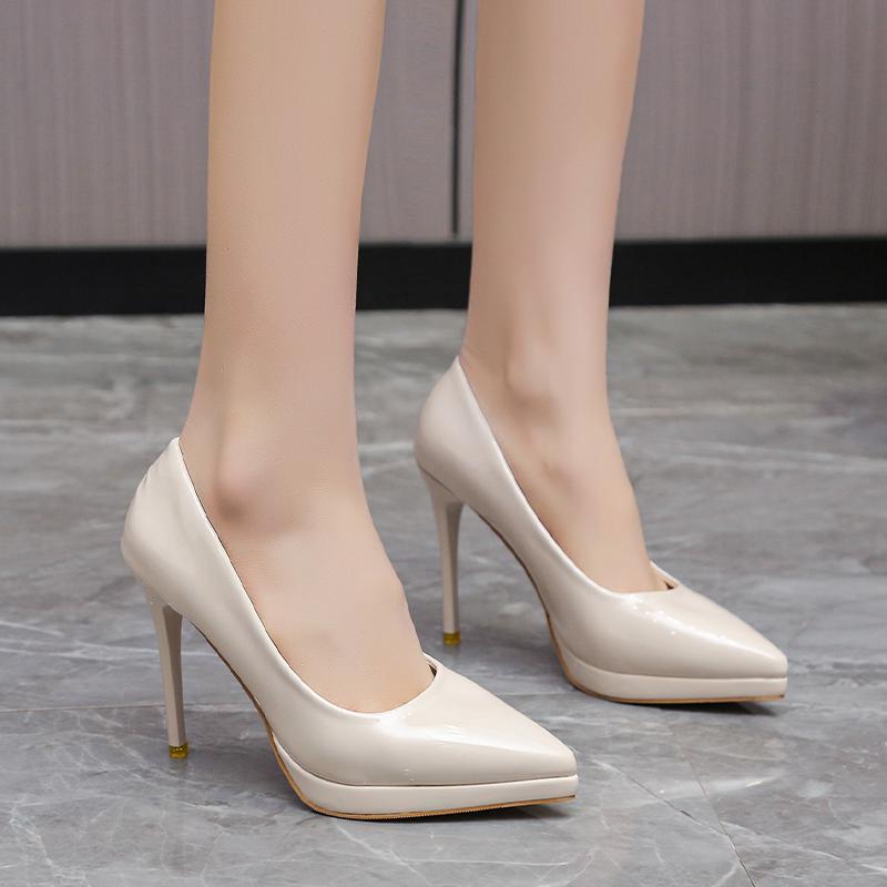 Pantofi noi cu toc înalt 35-42 Mărimi mari Pantofi de damă 12cm Toc subțire Stiletto Pantofi de banchet de nuntă Pantofi sexy cu vârf ascuțit pentru petrecerea doamnelor
