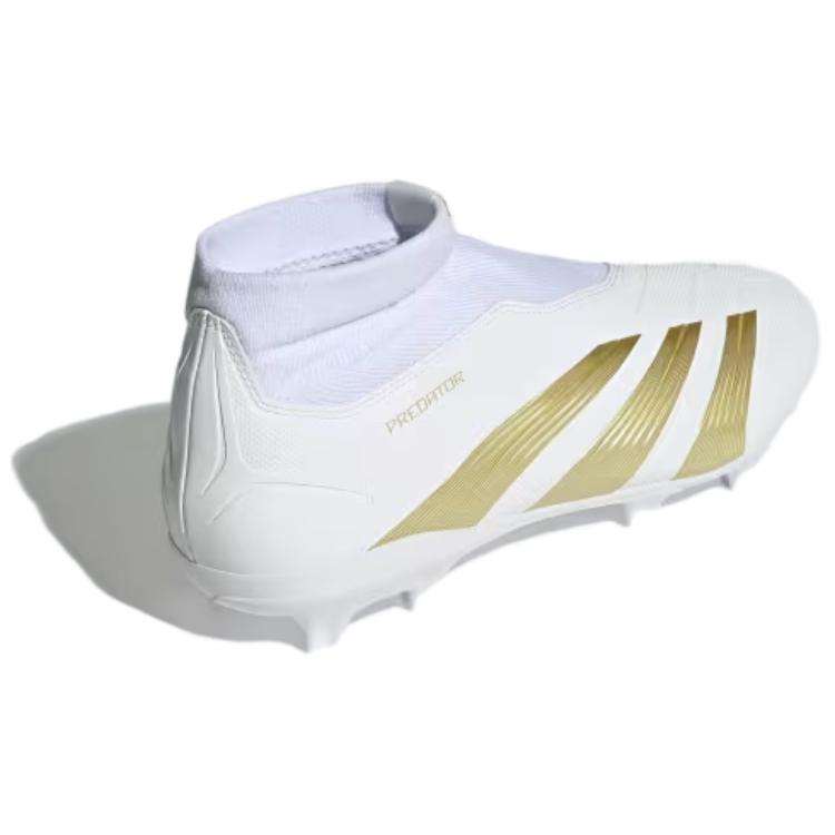 Adidas Predator League Laceless FG Day Spark Pack Unisex Sneakers White Cloud-White Gold-Metallic IF6332