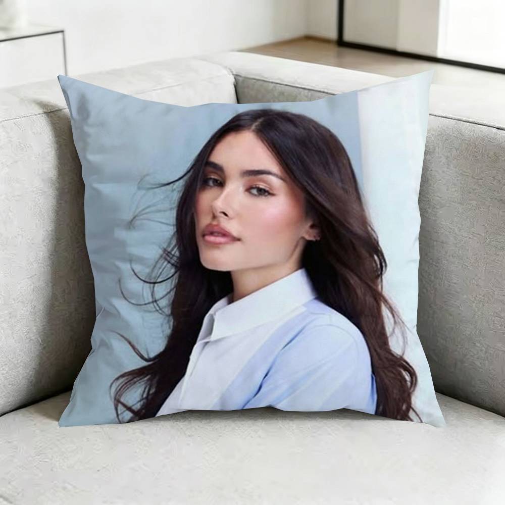 MadisonN Beer Pop Stars Pillow Case Square DoubleSided Sofa Cushion Cover Bedroom Bedside Pillow Gift