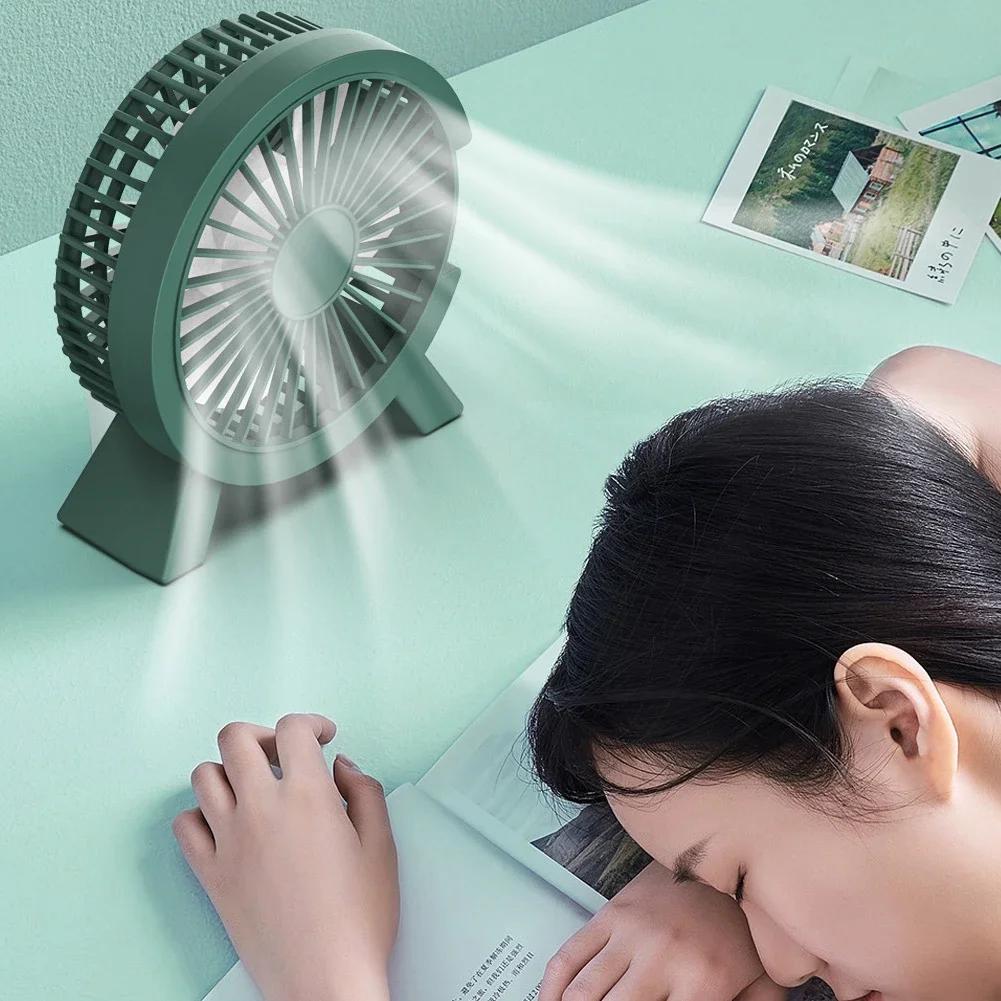 Usb Electric Mini Fan Portable Cooling for Laptops Silent Fan for Home Office Outdoor Desktop Cooler Camping Air Mini Appliances