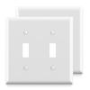 Upgrades Two Position Toggle Switches Plate Electrical Accessory with Quick Installation for Wall Outlets & Appliances
