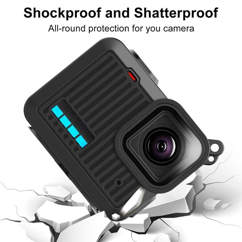 Protective Silicone Case Set for  Camera Protectors Security Cover Lens Caps Easy Carry Lanyard Accessories